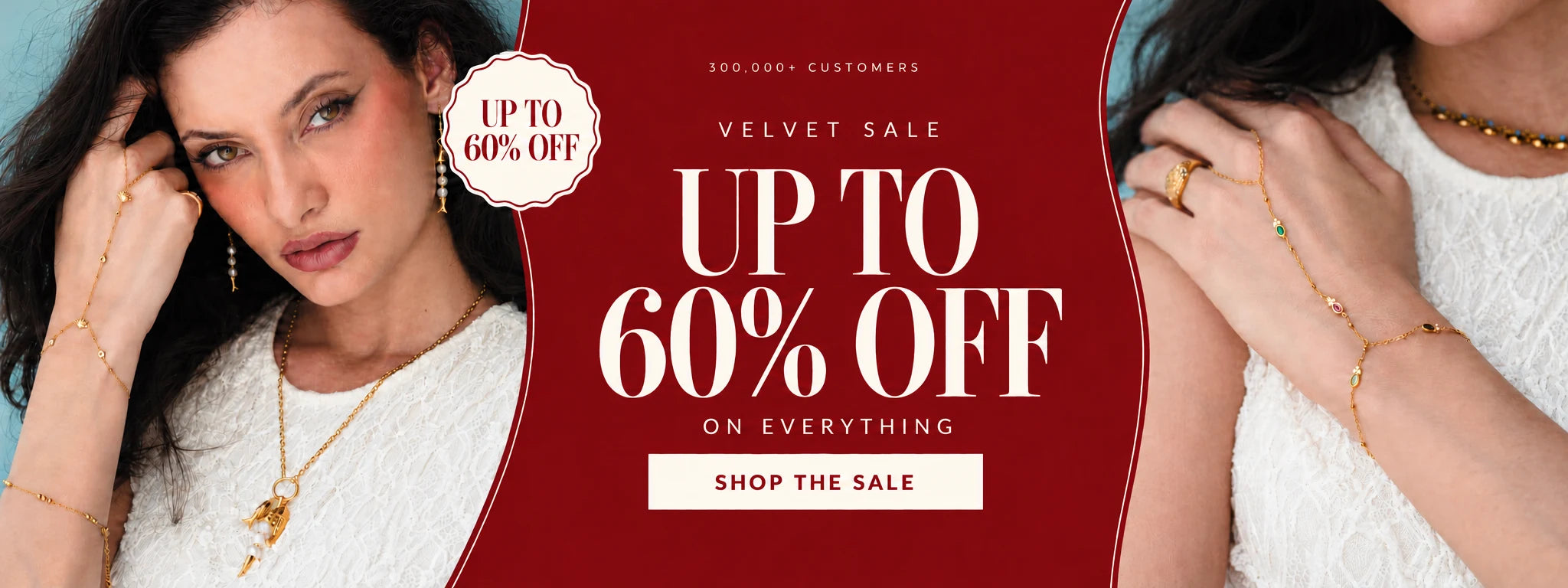 VELVET SALE — UP TO 60% OFF — ON EVERYTHING