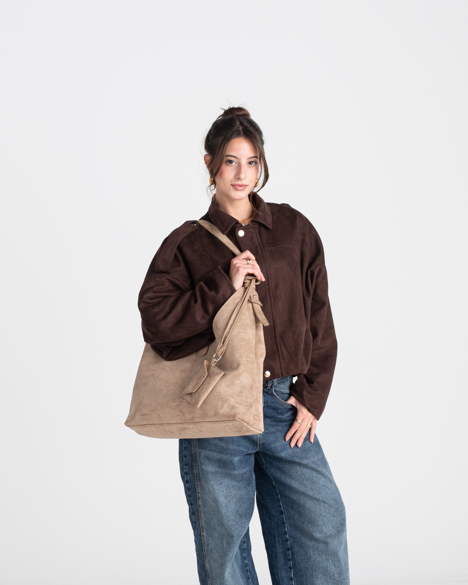 Bronte Bag in Dark Beige