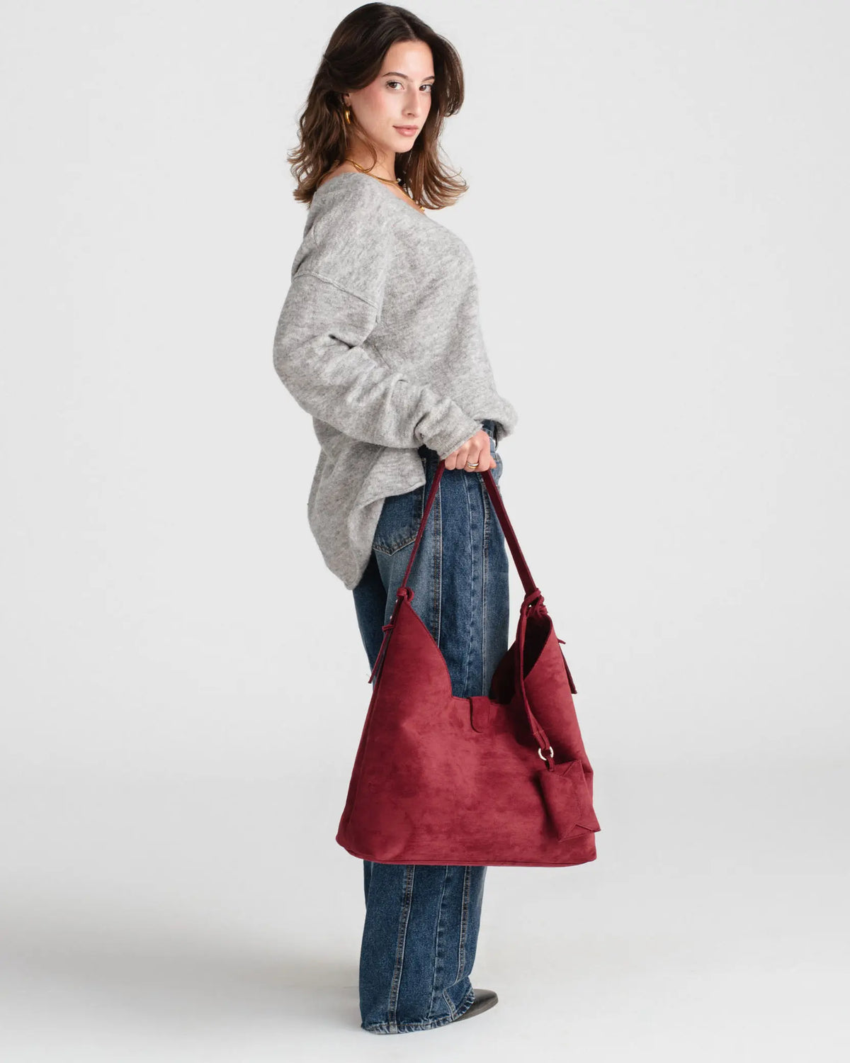 Bronte Bag in Maroon