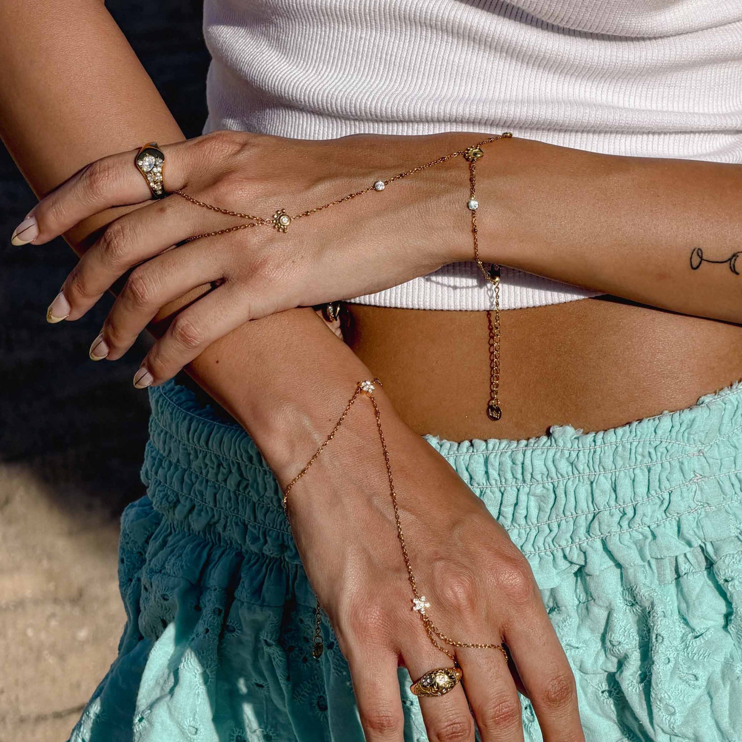 Rosalie hand chain bracelet