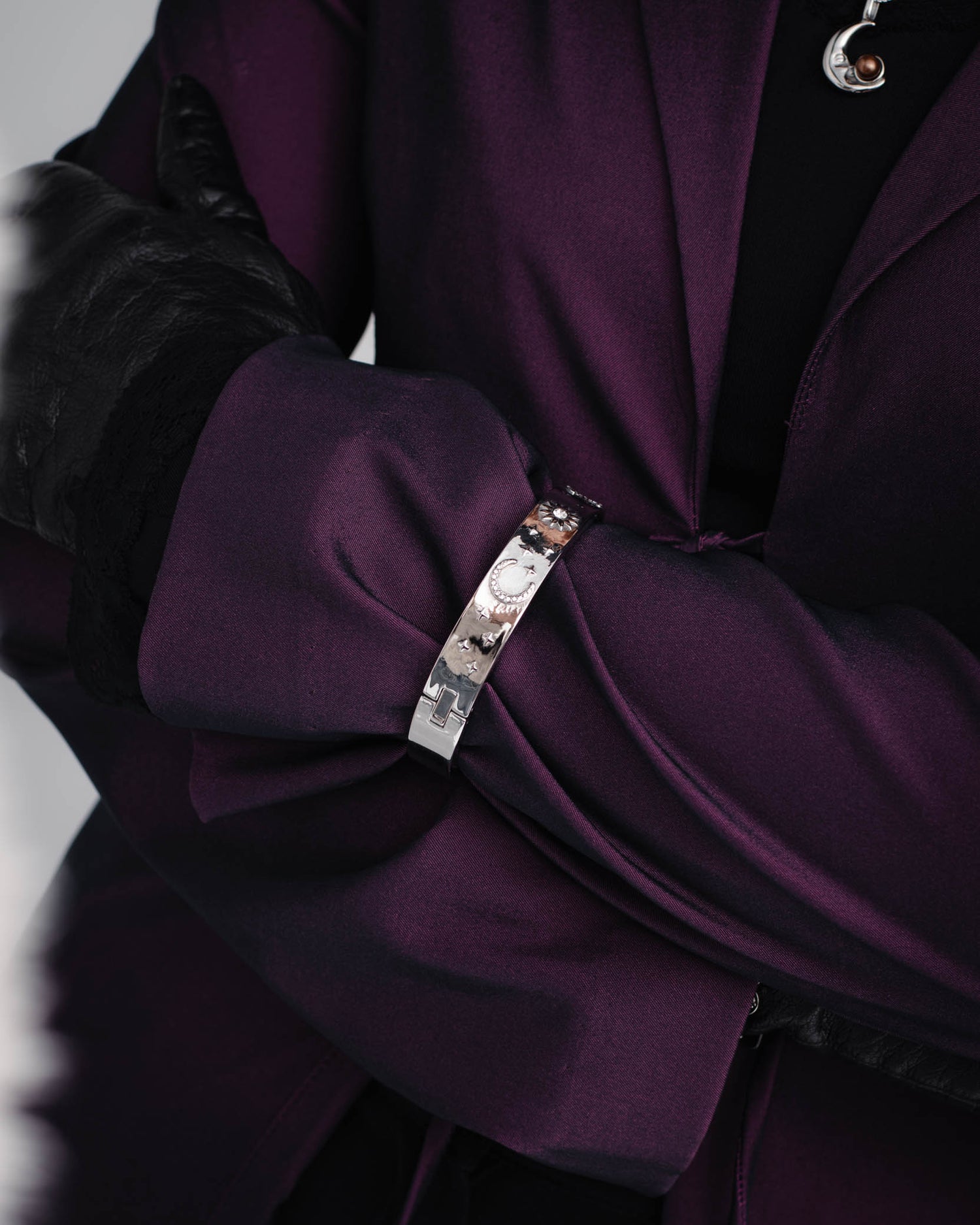 Celeste Cuff Bracelet in Silver