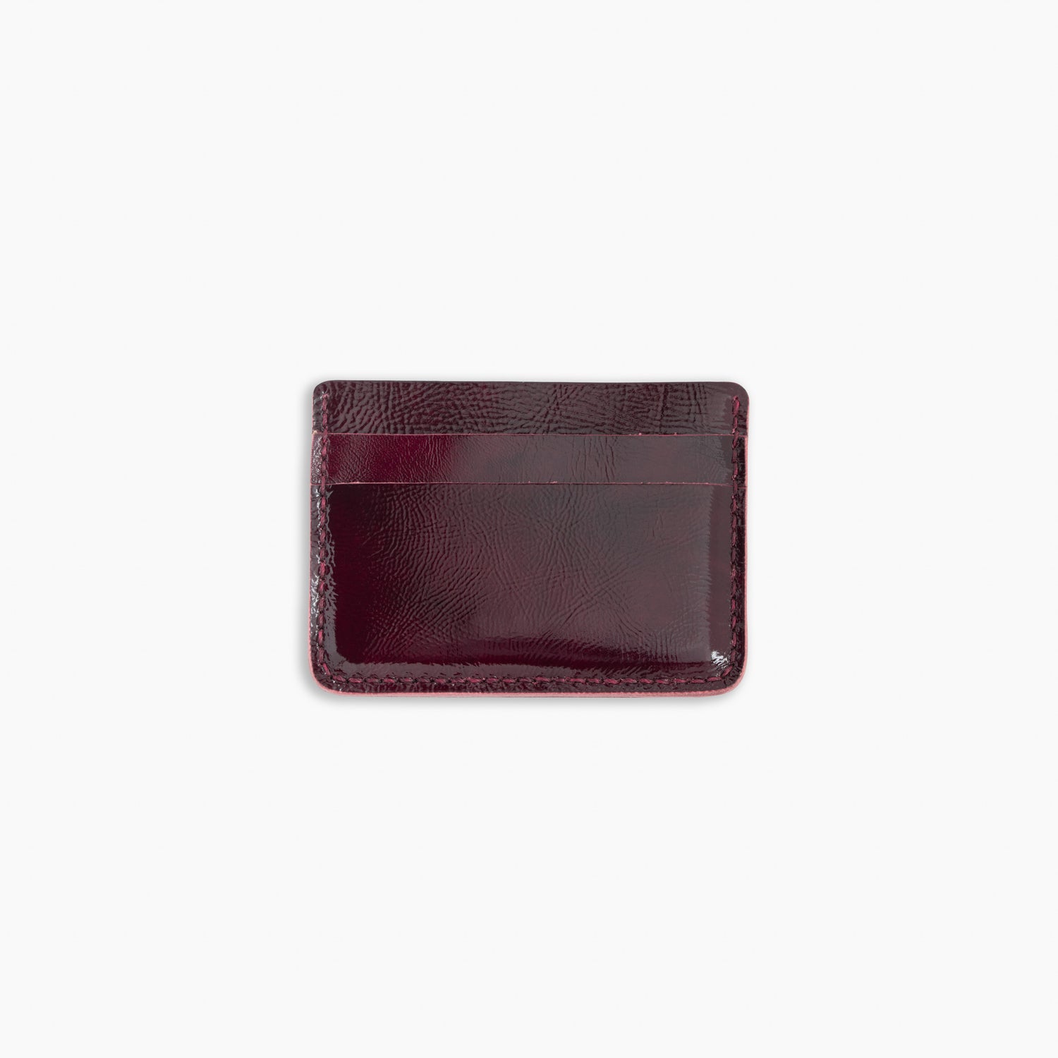 Velvet Cardholder in deep burgundy