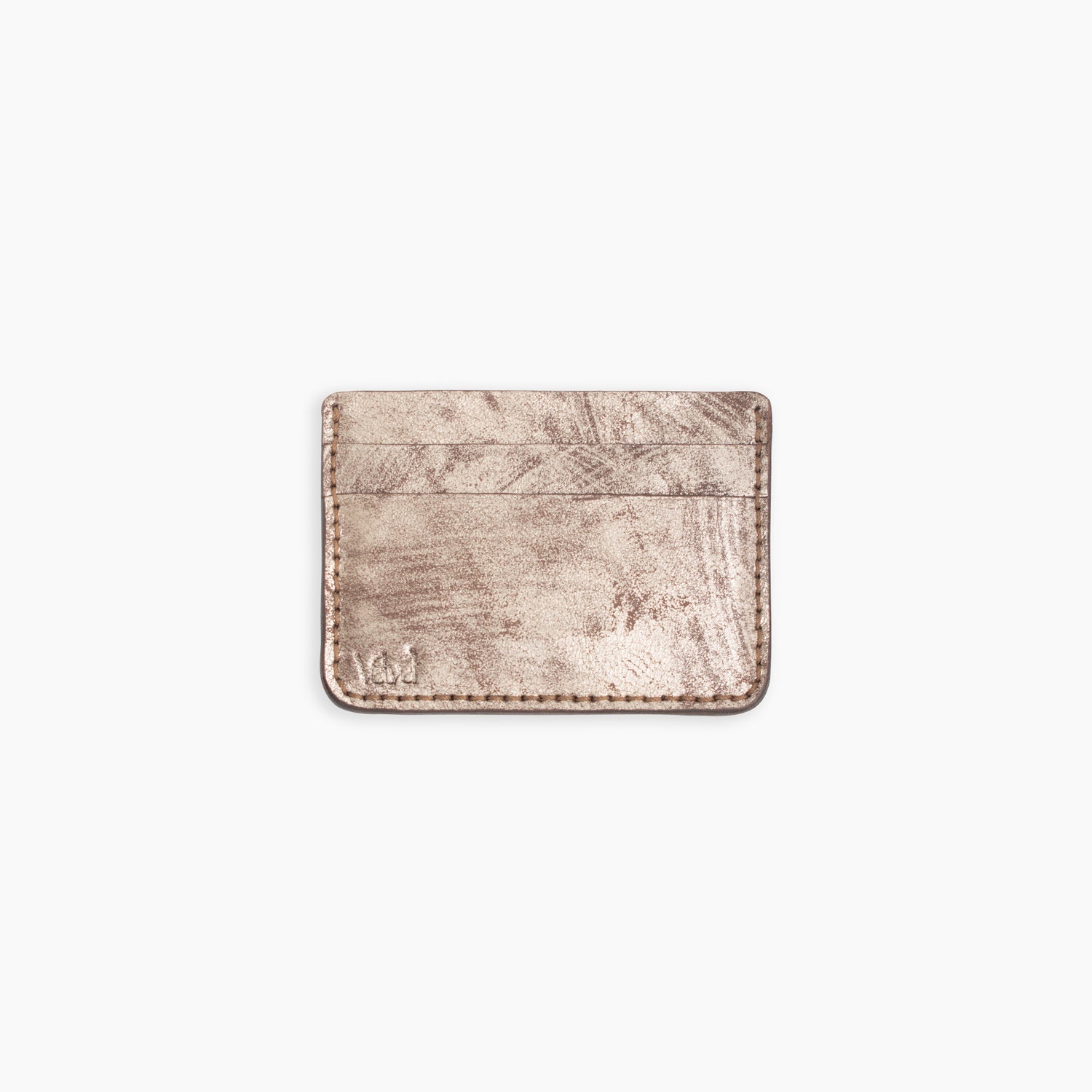 Velvet Cardholder in Brushed Brown