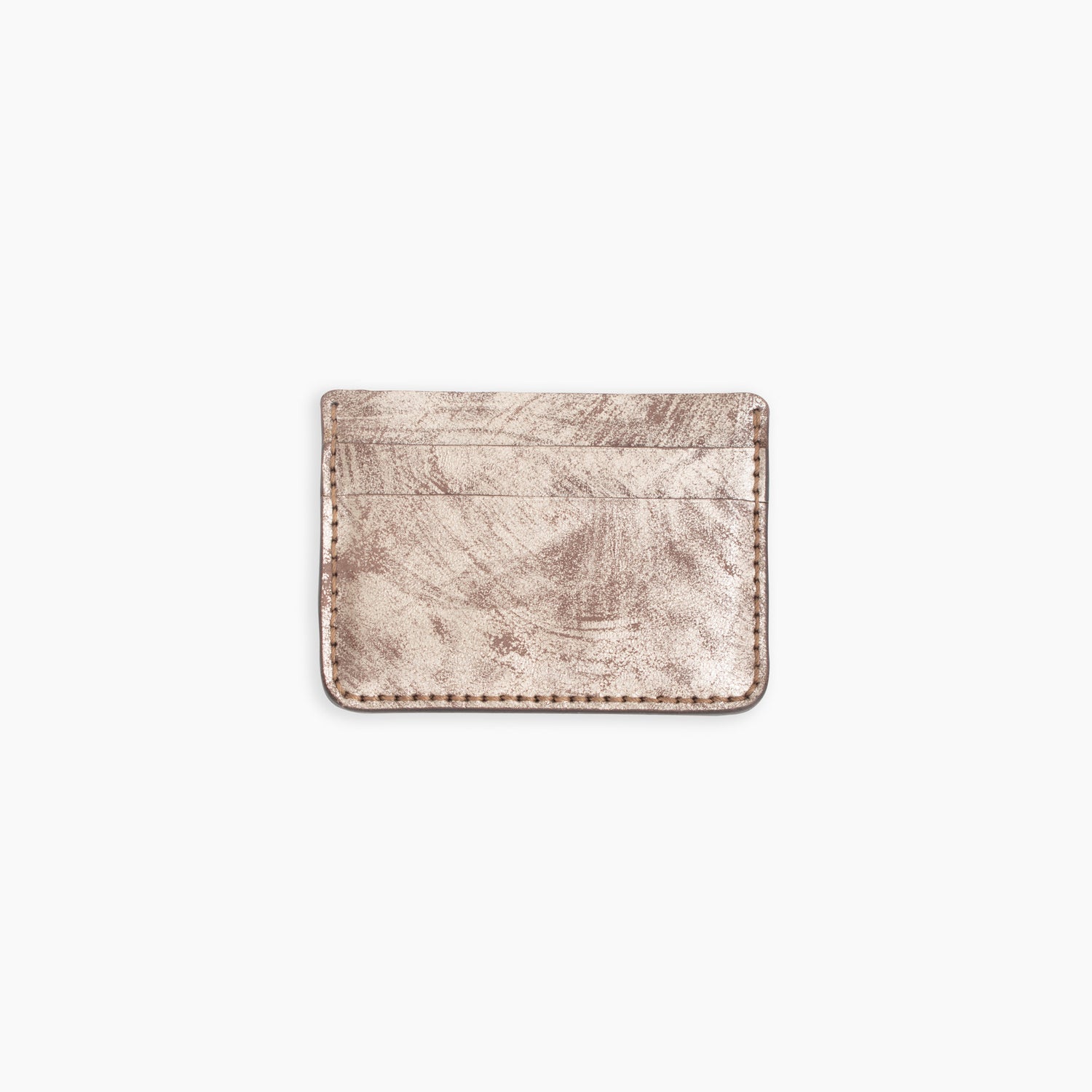 Velvet Cardholder in Brushed Brown