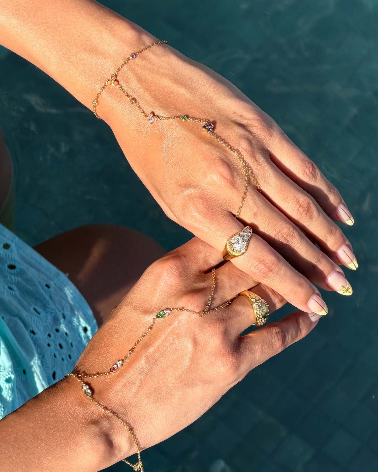 Mira hand chain bracelet