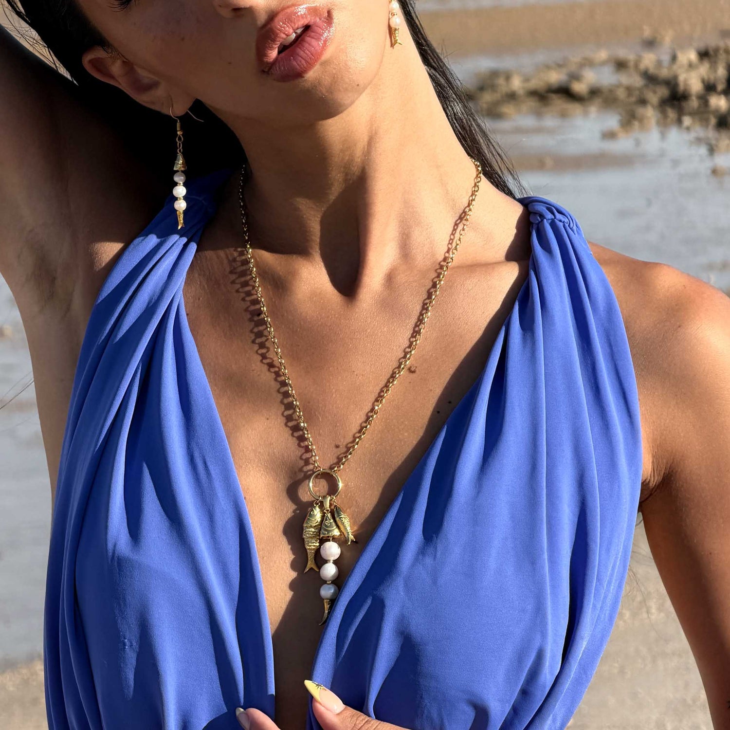 Nerida Earrings in Gold