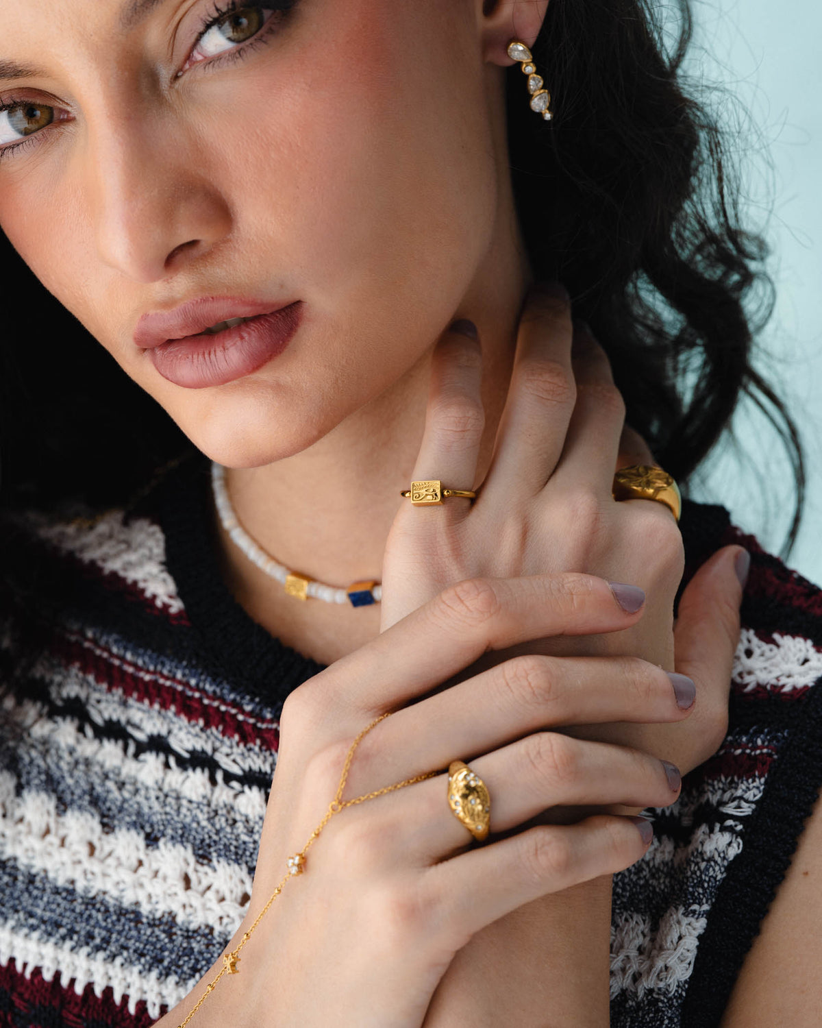 Lapis Ring in Gold