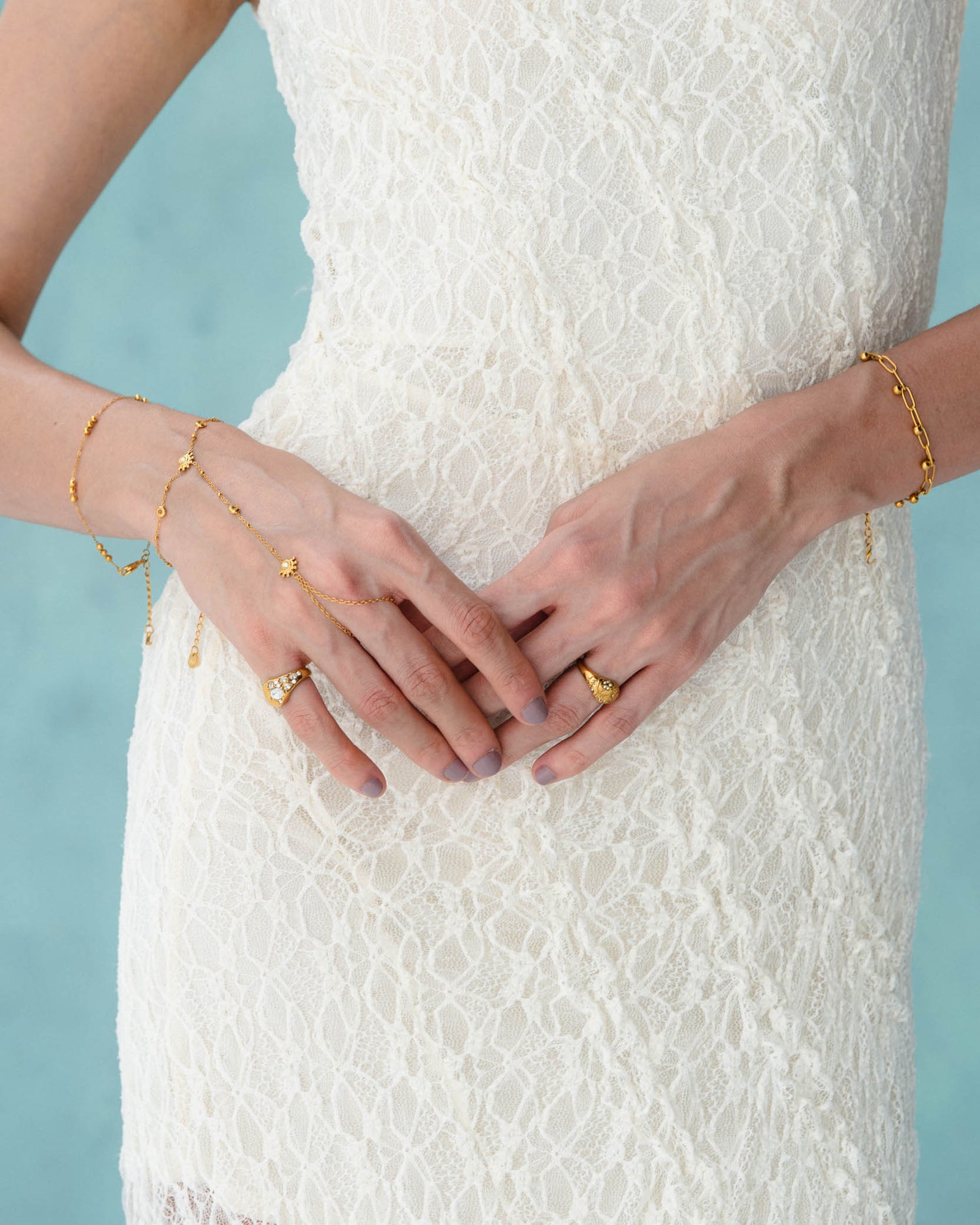 Rosalie hand chain bracelet