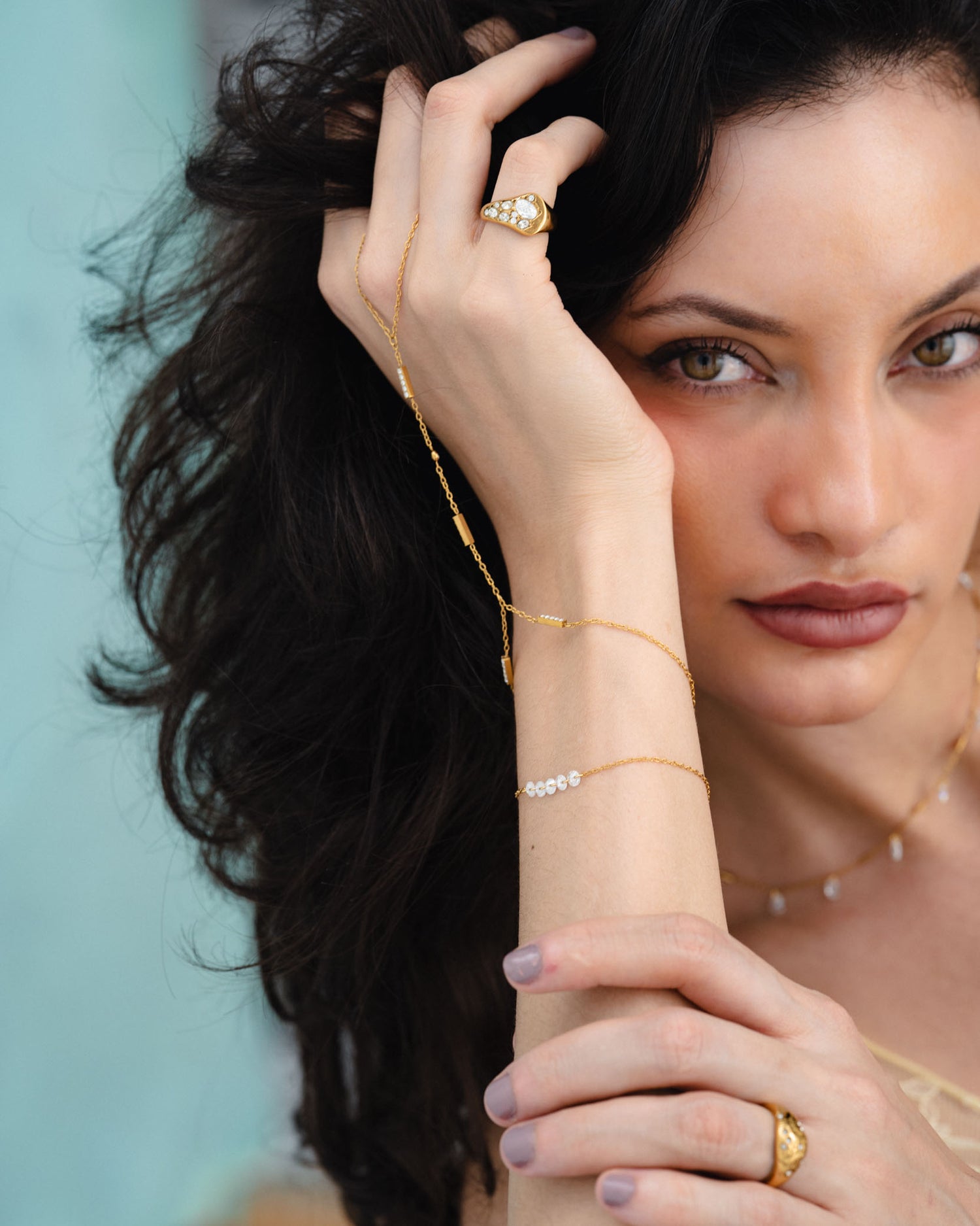 Talia hand chain bracelet