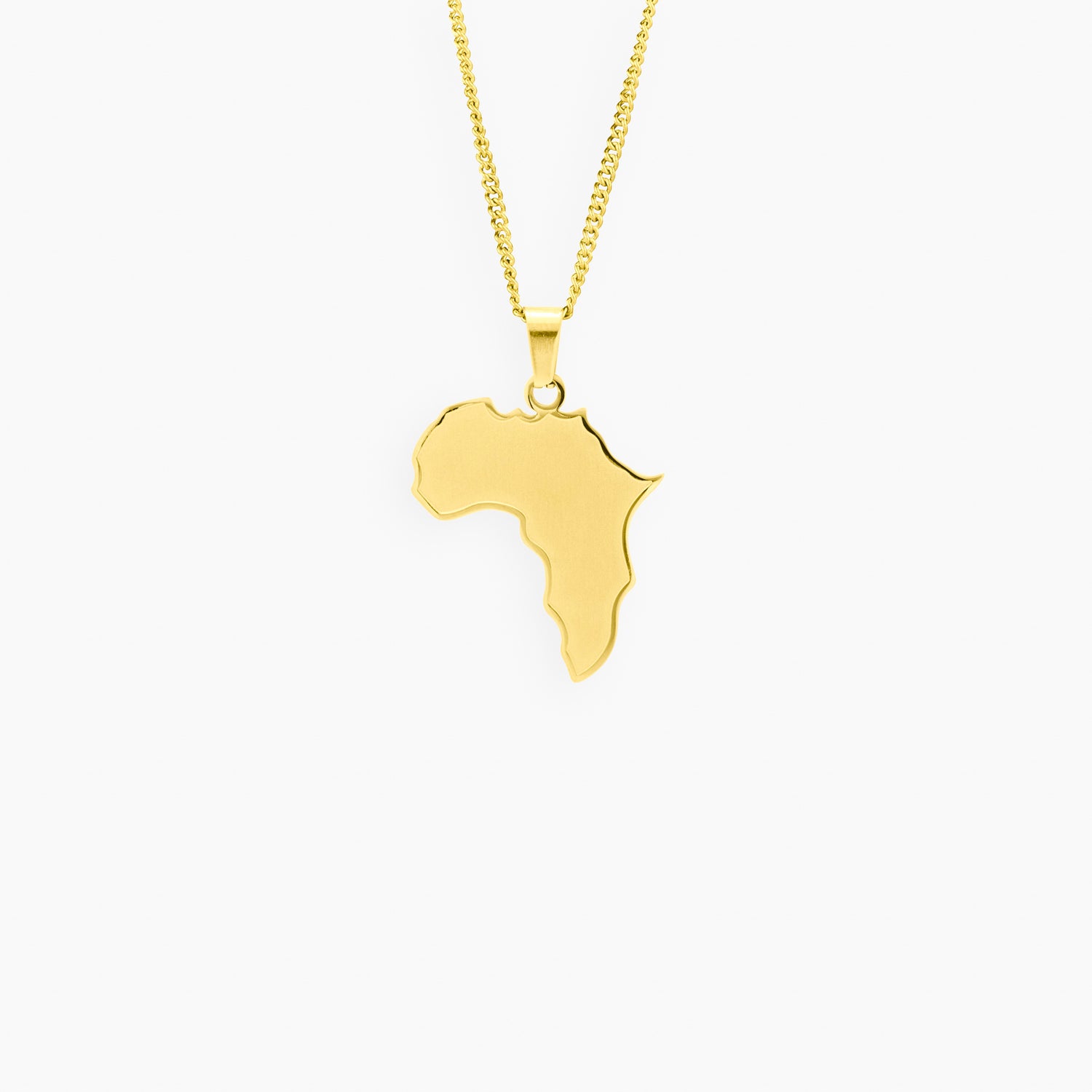 Africa necklace in Gold