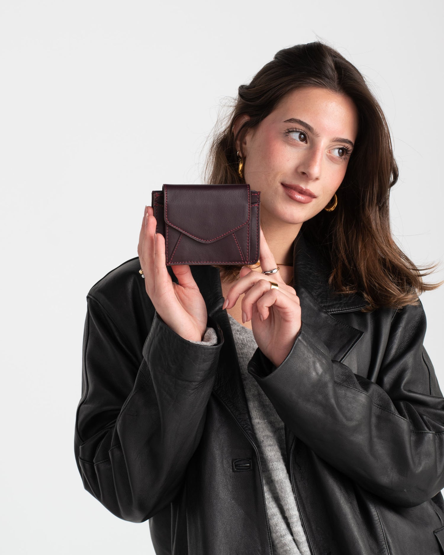 Emilia Wallet in Deep Purple