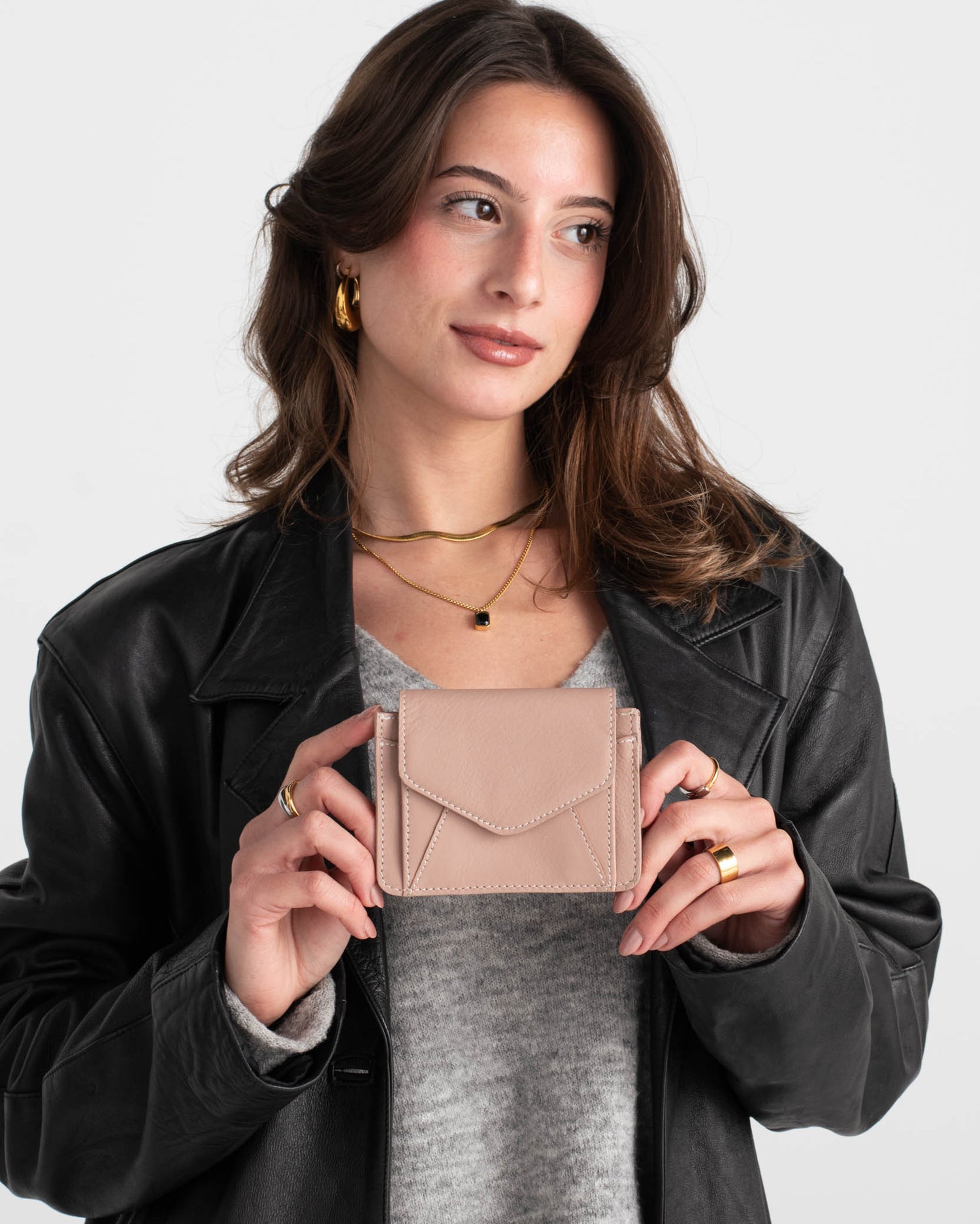 Emilia Wallet in Soft Pink