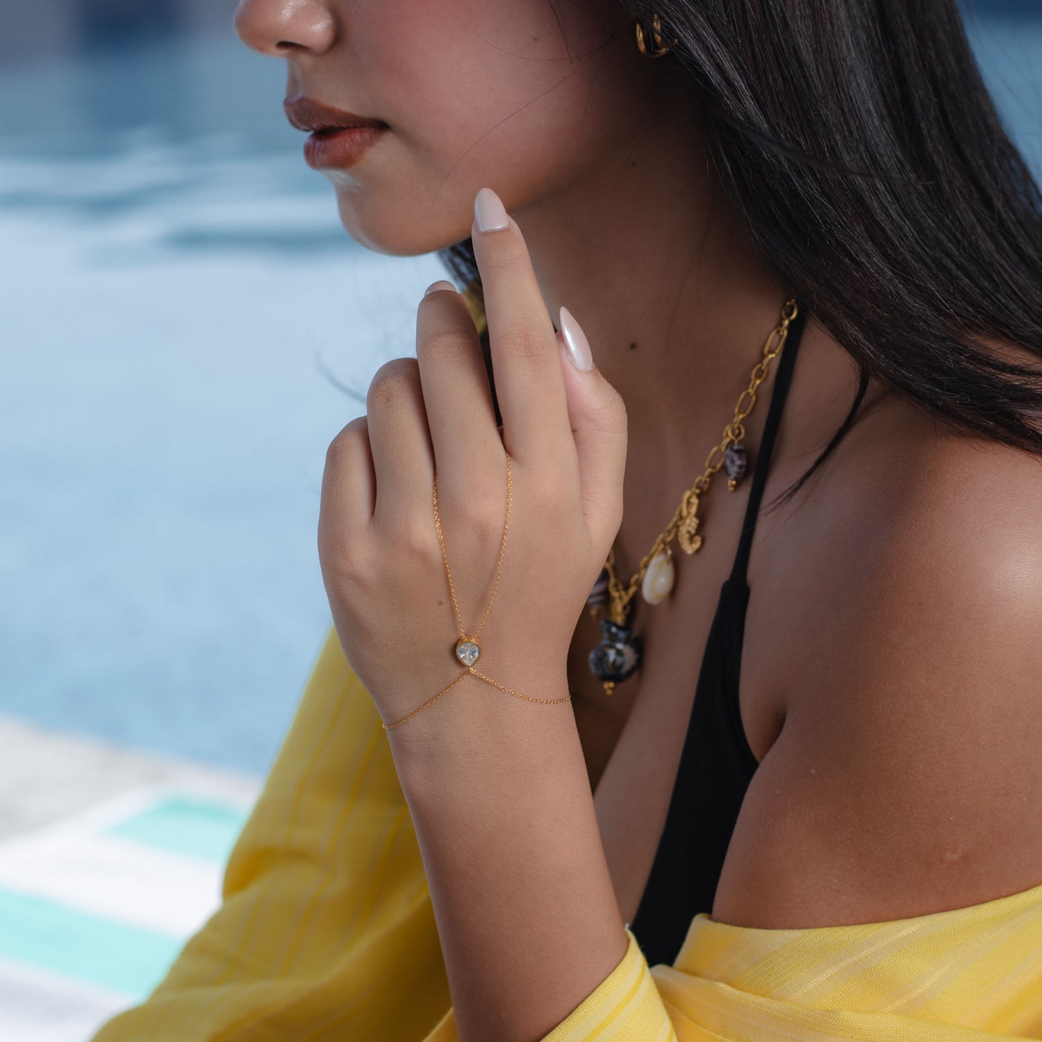 Oryna hand chain bracelet