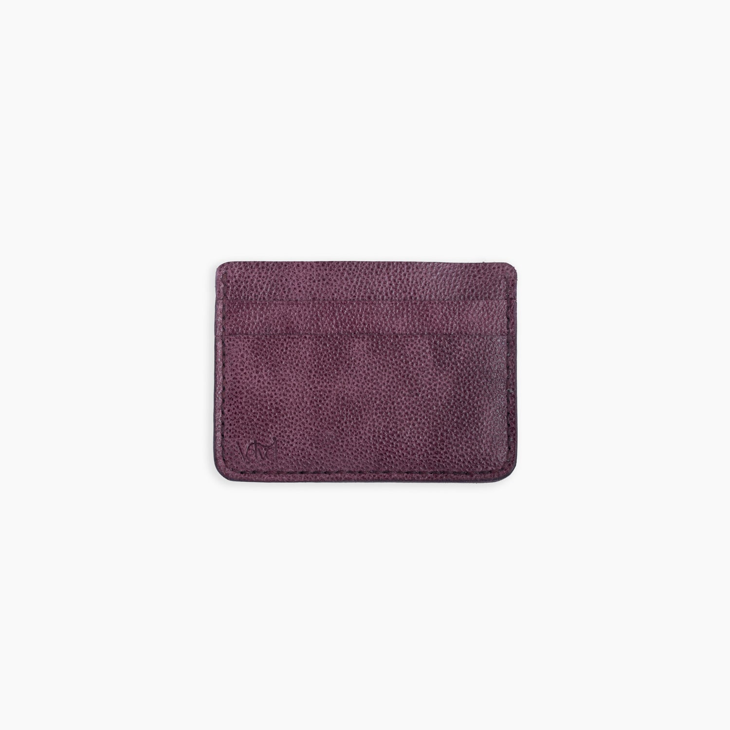 Velvet Cardholder in Deep purple