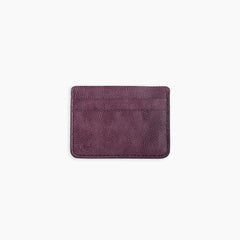 Velvet Cardholder in Deep purple