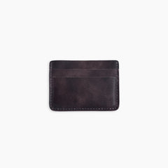 Velvet Cardholder in Carbon Brown