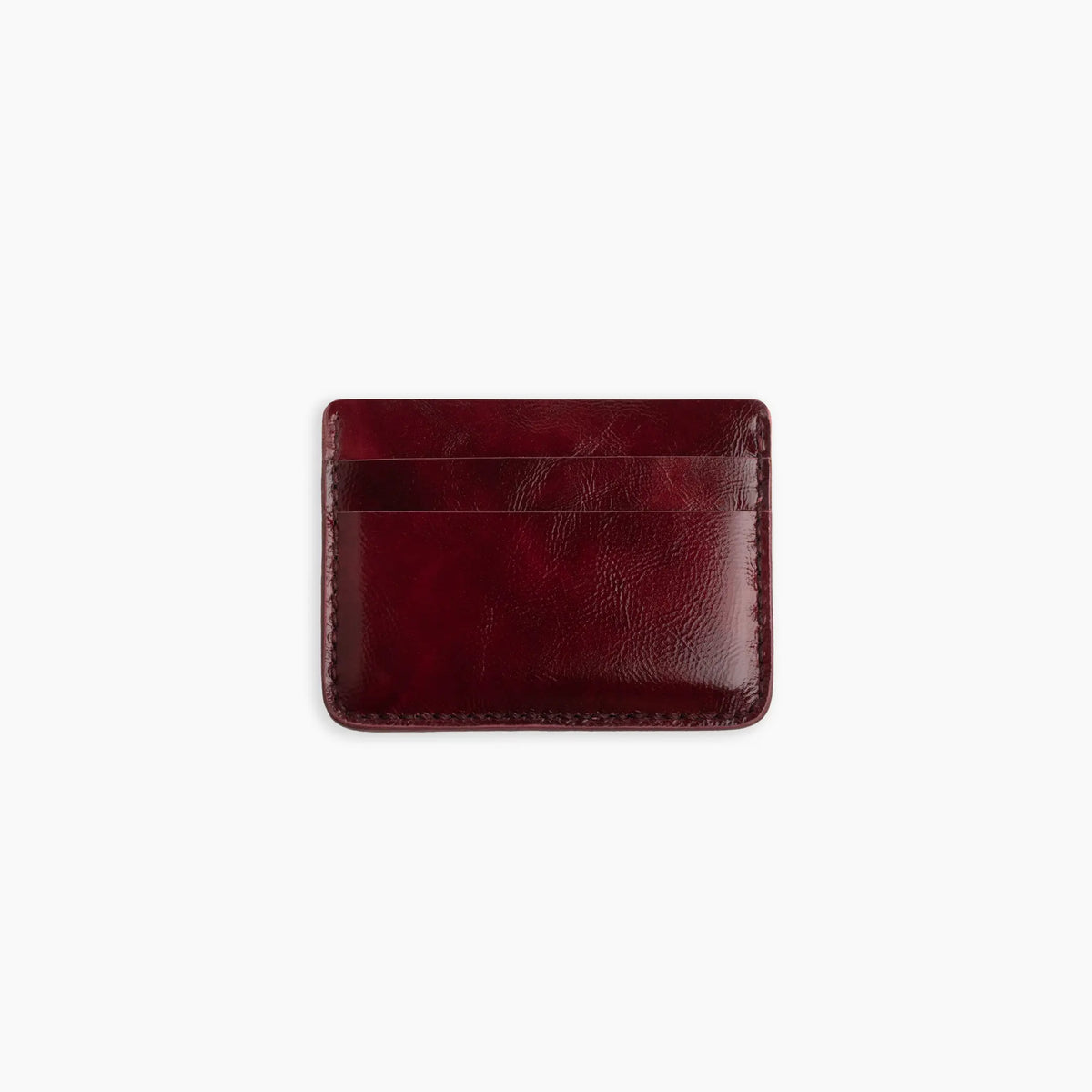 Velvet Cardholder in deep burgundy