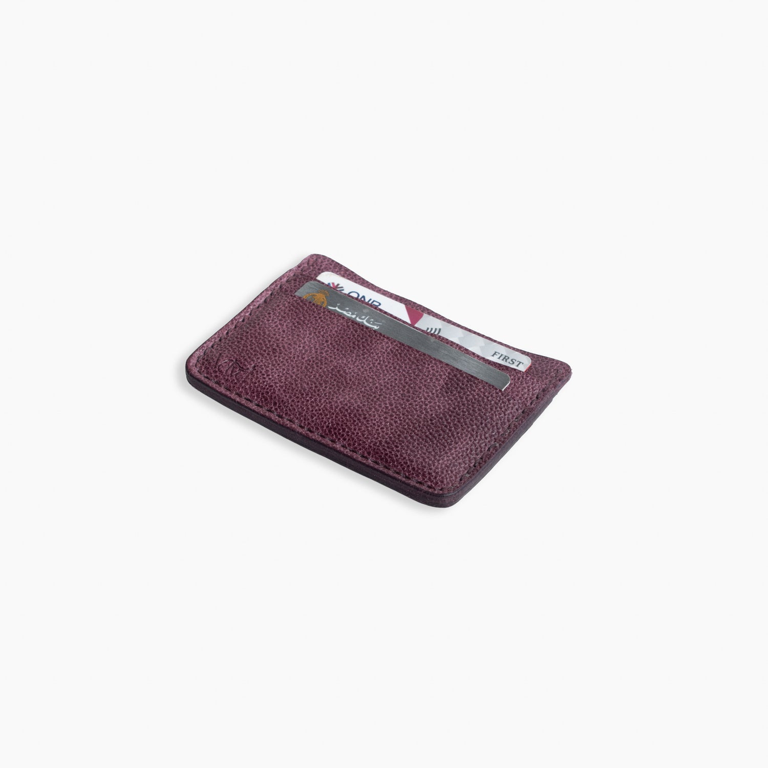 Velvet Cardholder in Deep purple