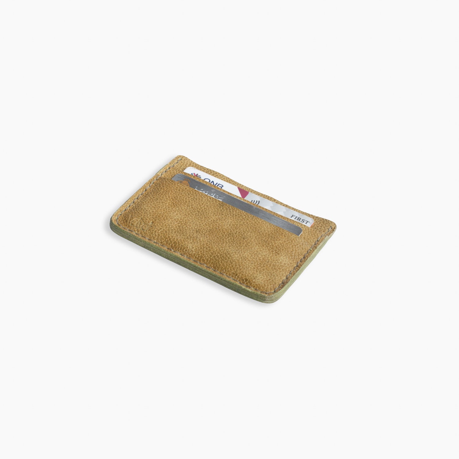 Velvet Cardholder in Mustard