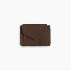 Emilia Wallet in brown Suede