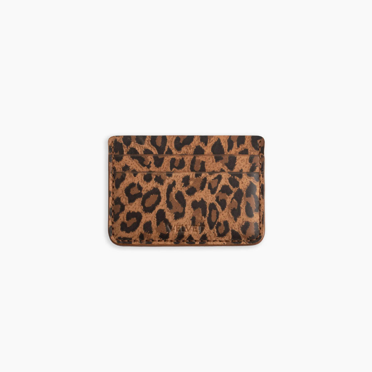 Velvet Cardholder in Havana Leopard