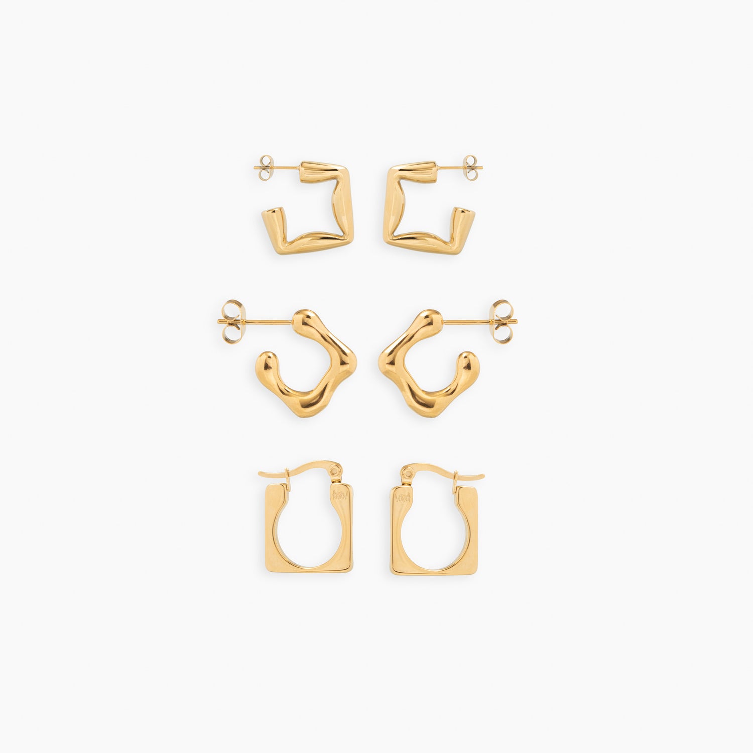 square Earrings set