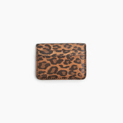 Velvet Cardholder in Havana Leopard