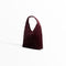 Plisse bag in burgundy