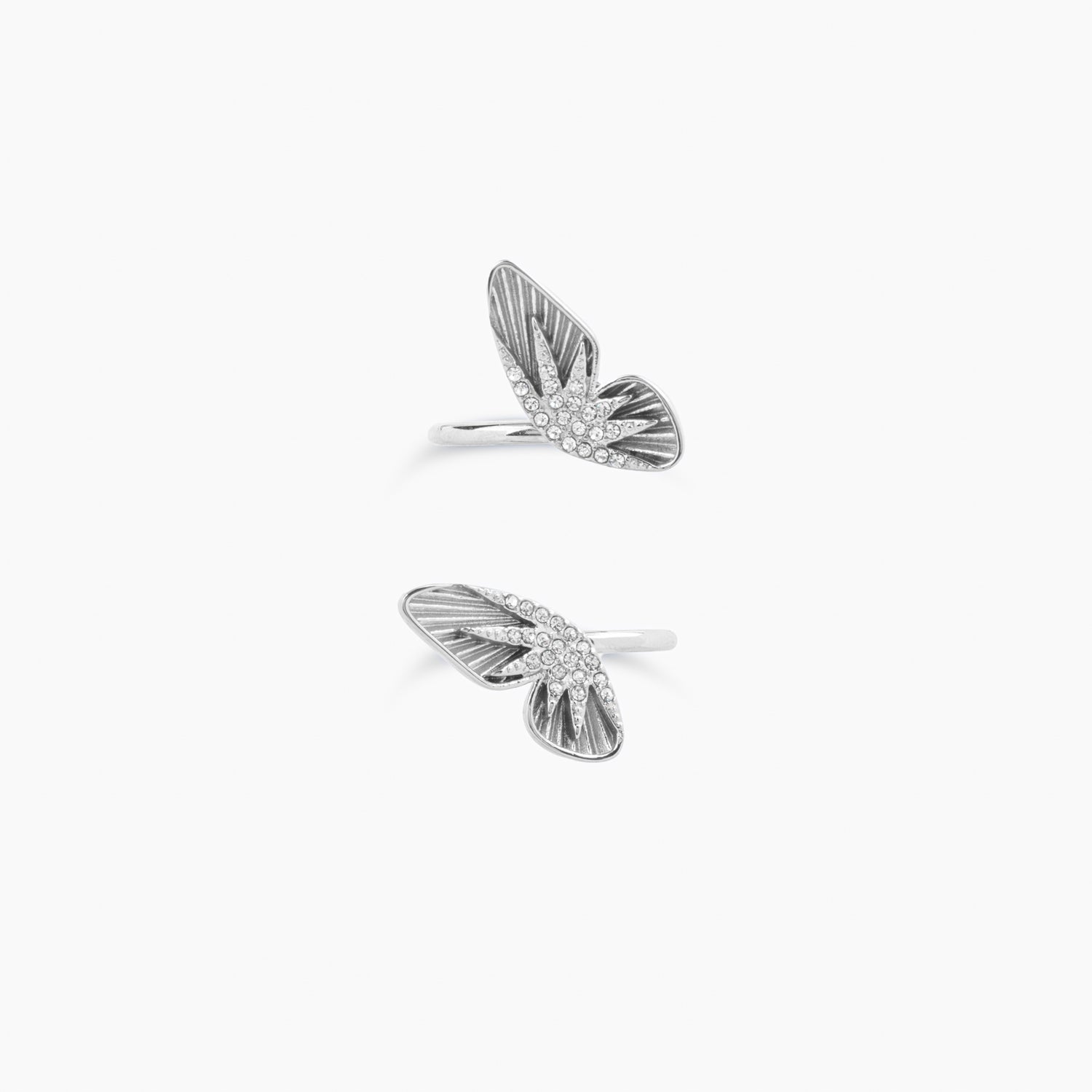 Butterfly Duo Ring in Silver
