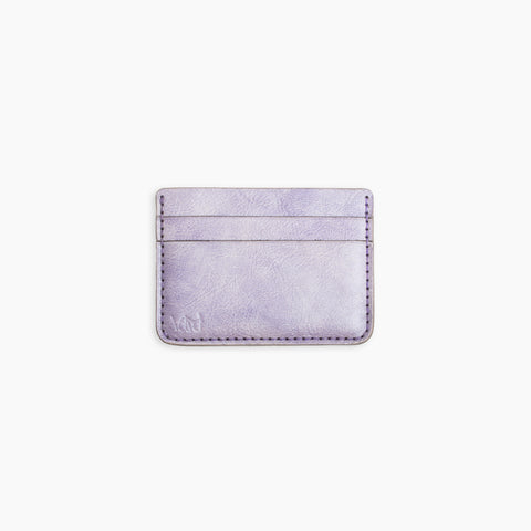 Velvet Cardholder in Powder Purple