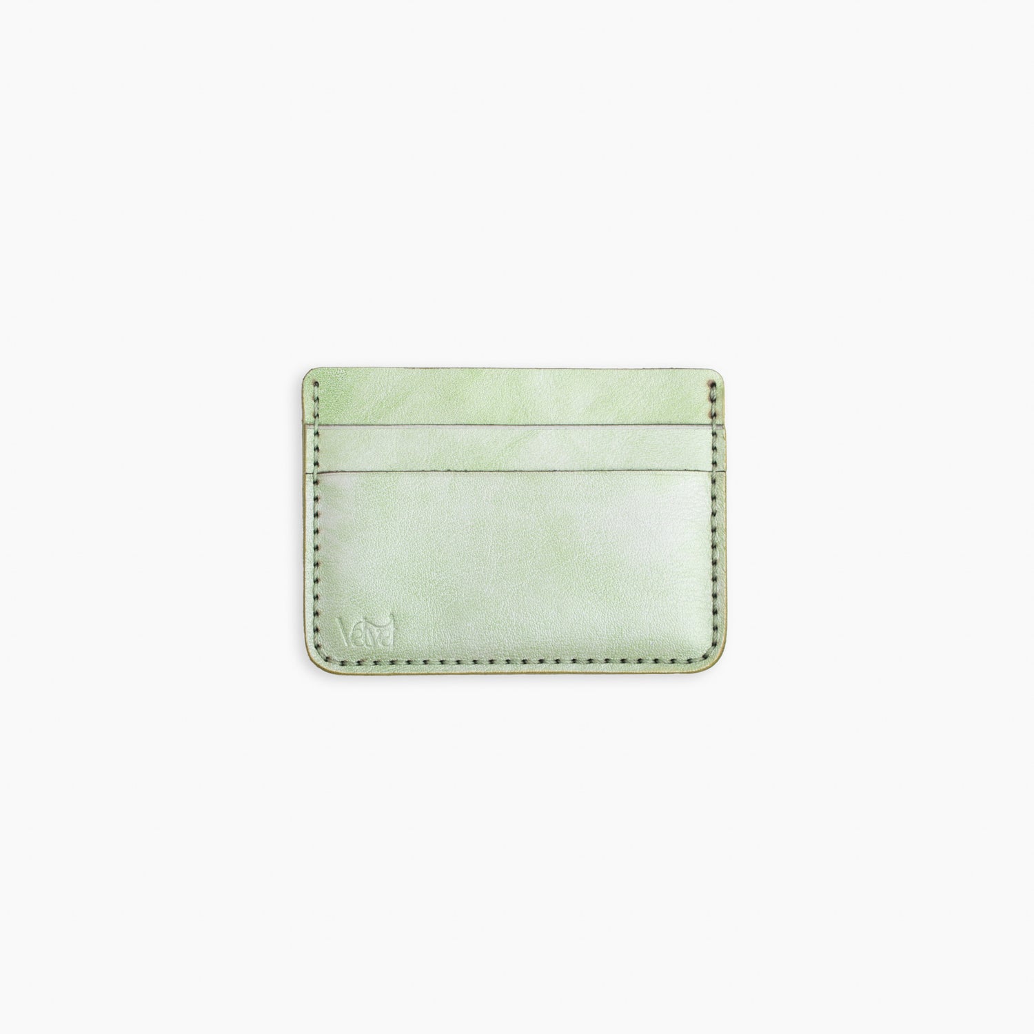 Velvet Cardholder in Saga green