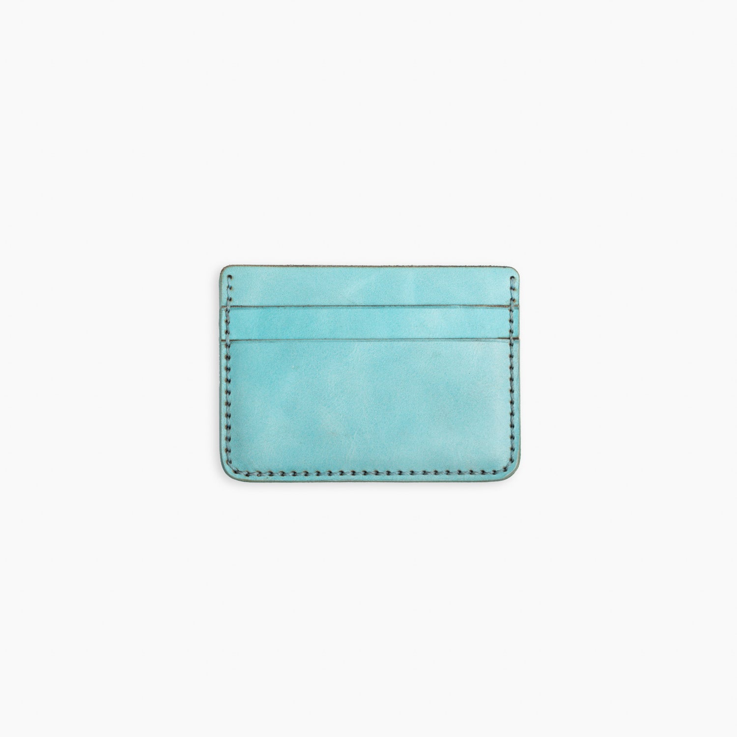 Velvet Cardholder in Aqua Blue