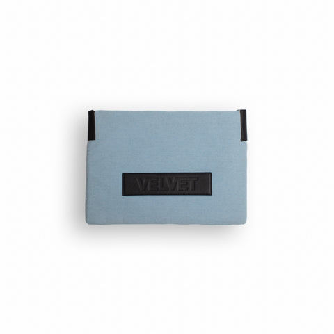 Velvet laptop Sleeve in blue (13 inch )