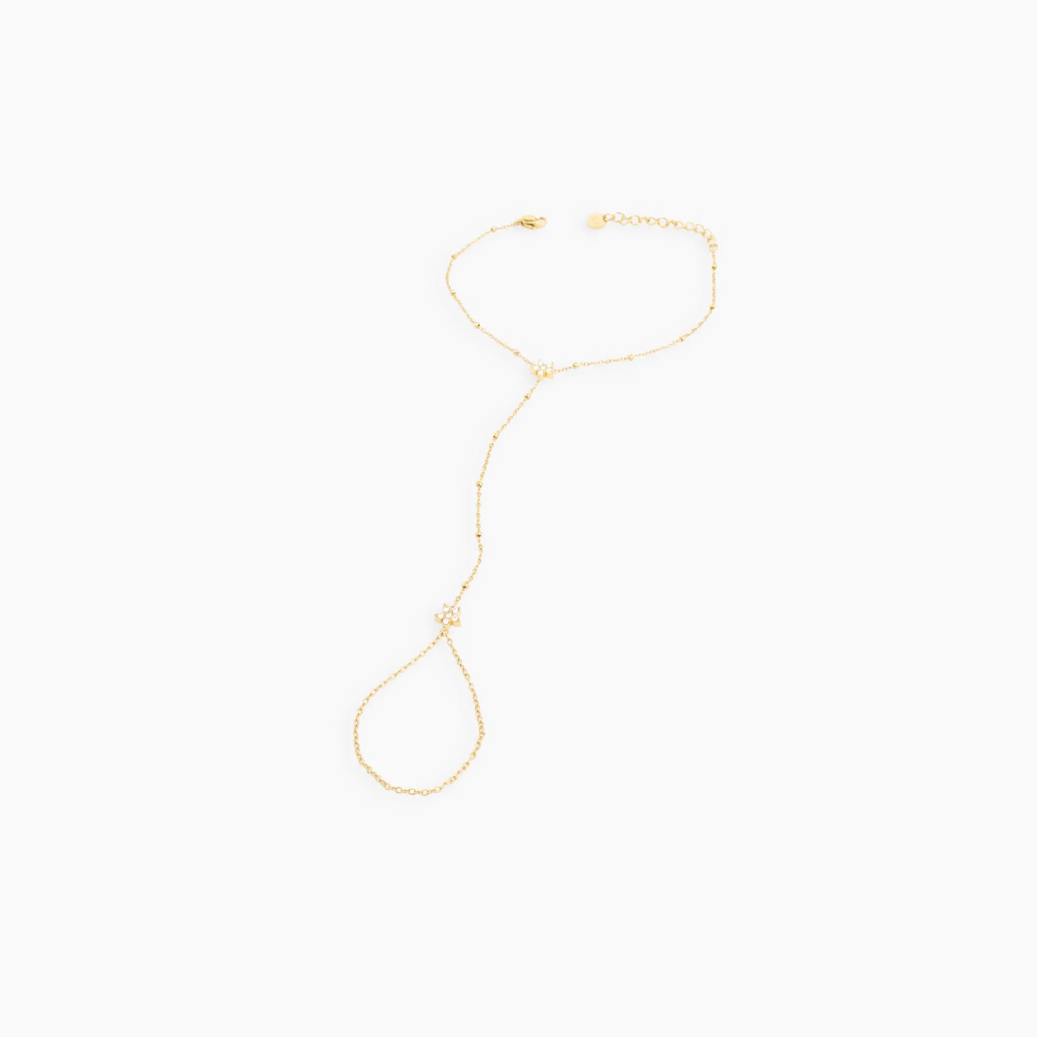 Trickle hand chain bracelet