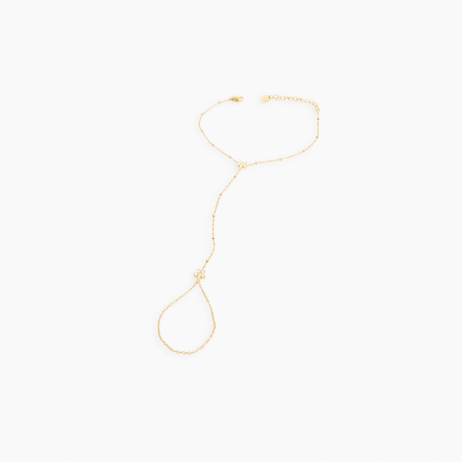 Trickle hand chain bracelet