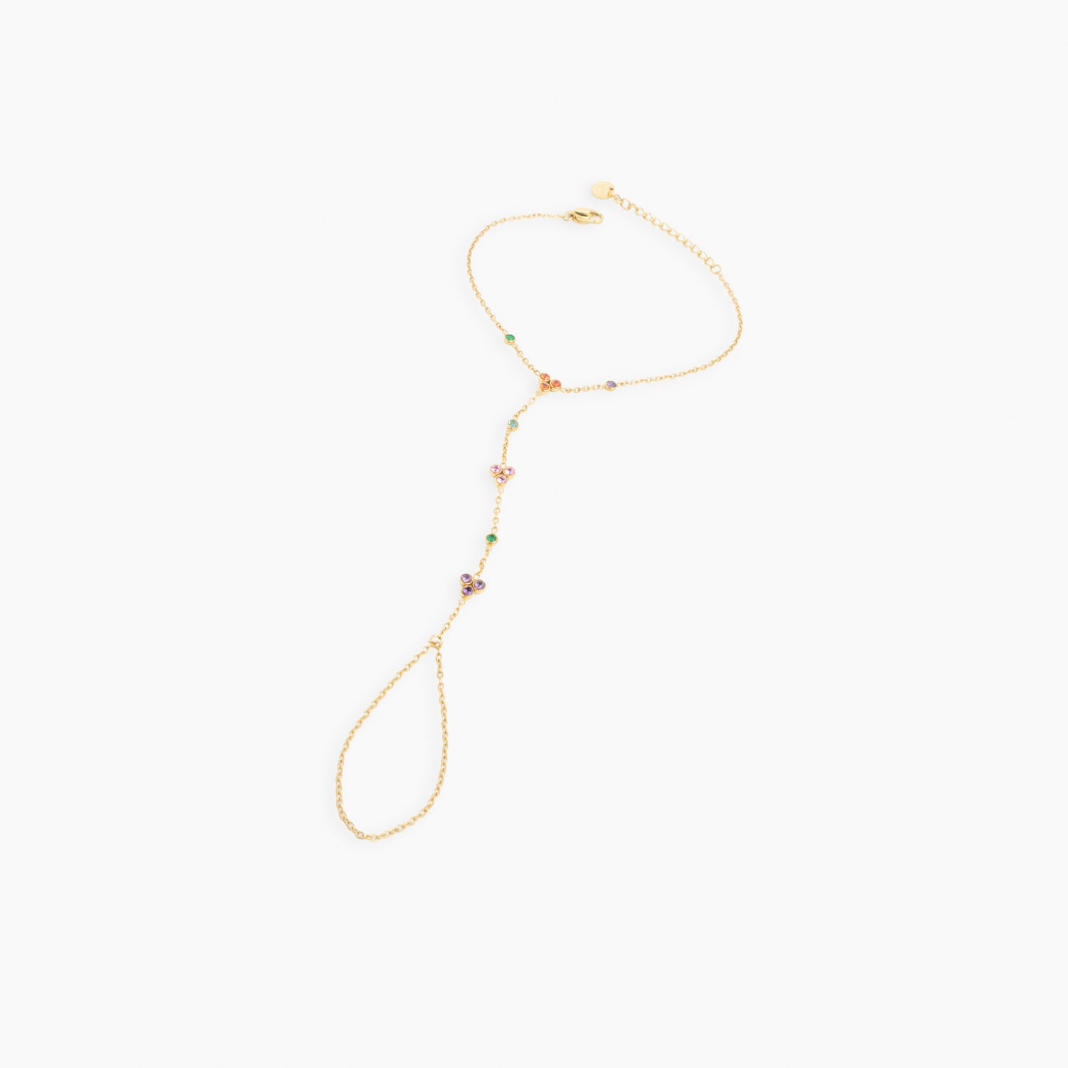 Clover hand chain bracelet