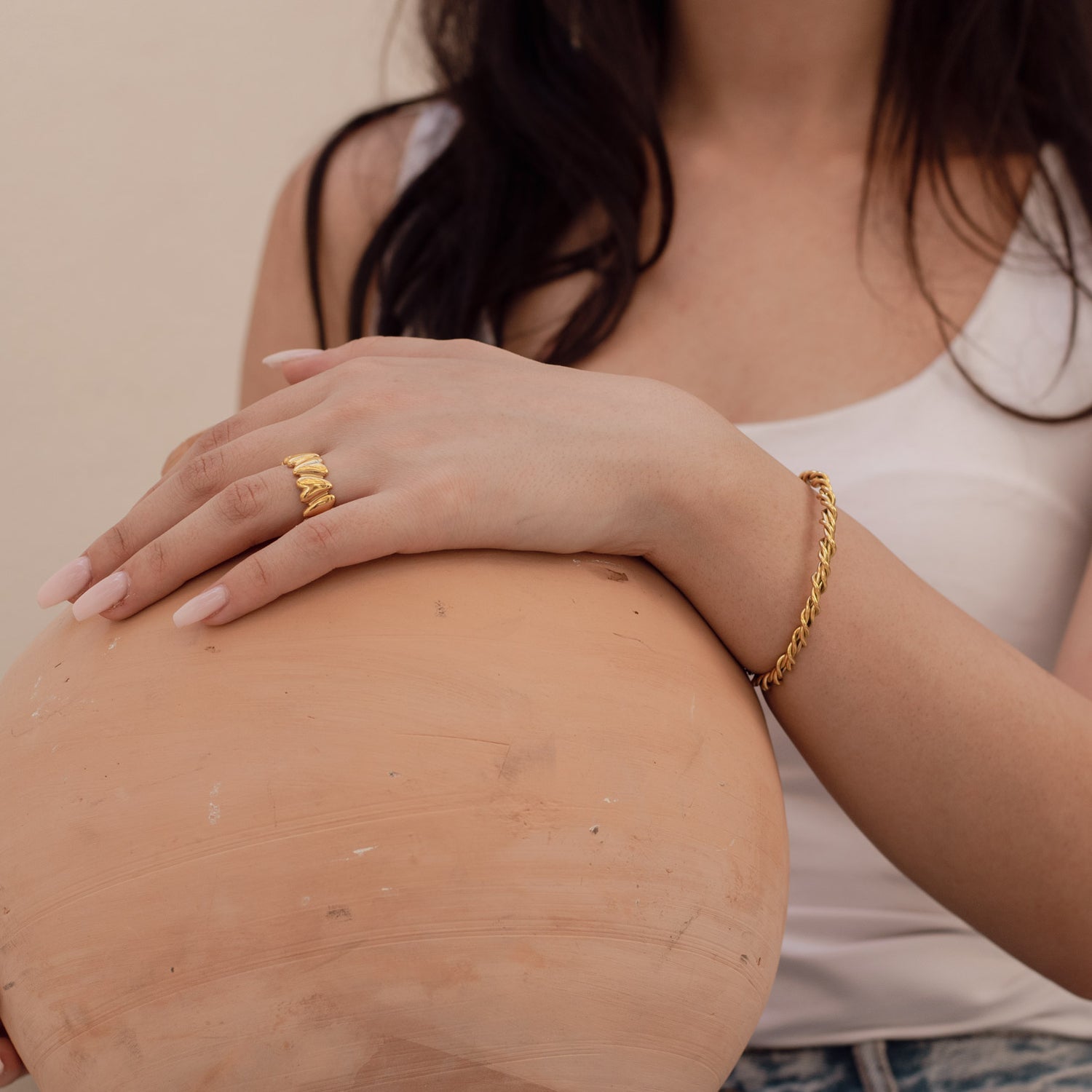 Angela Bracelet in gold