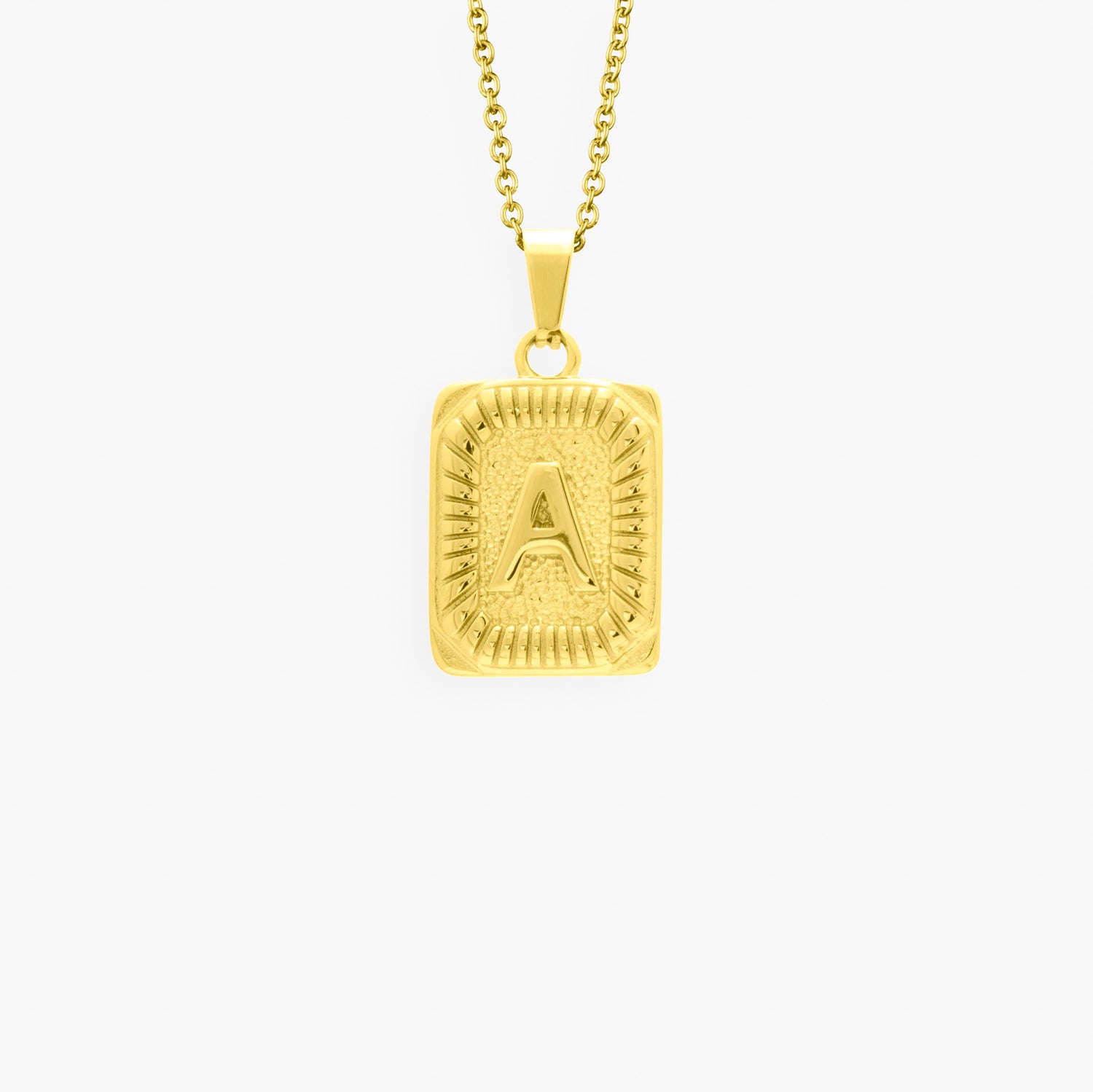 Classic initial necklaces in gold