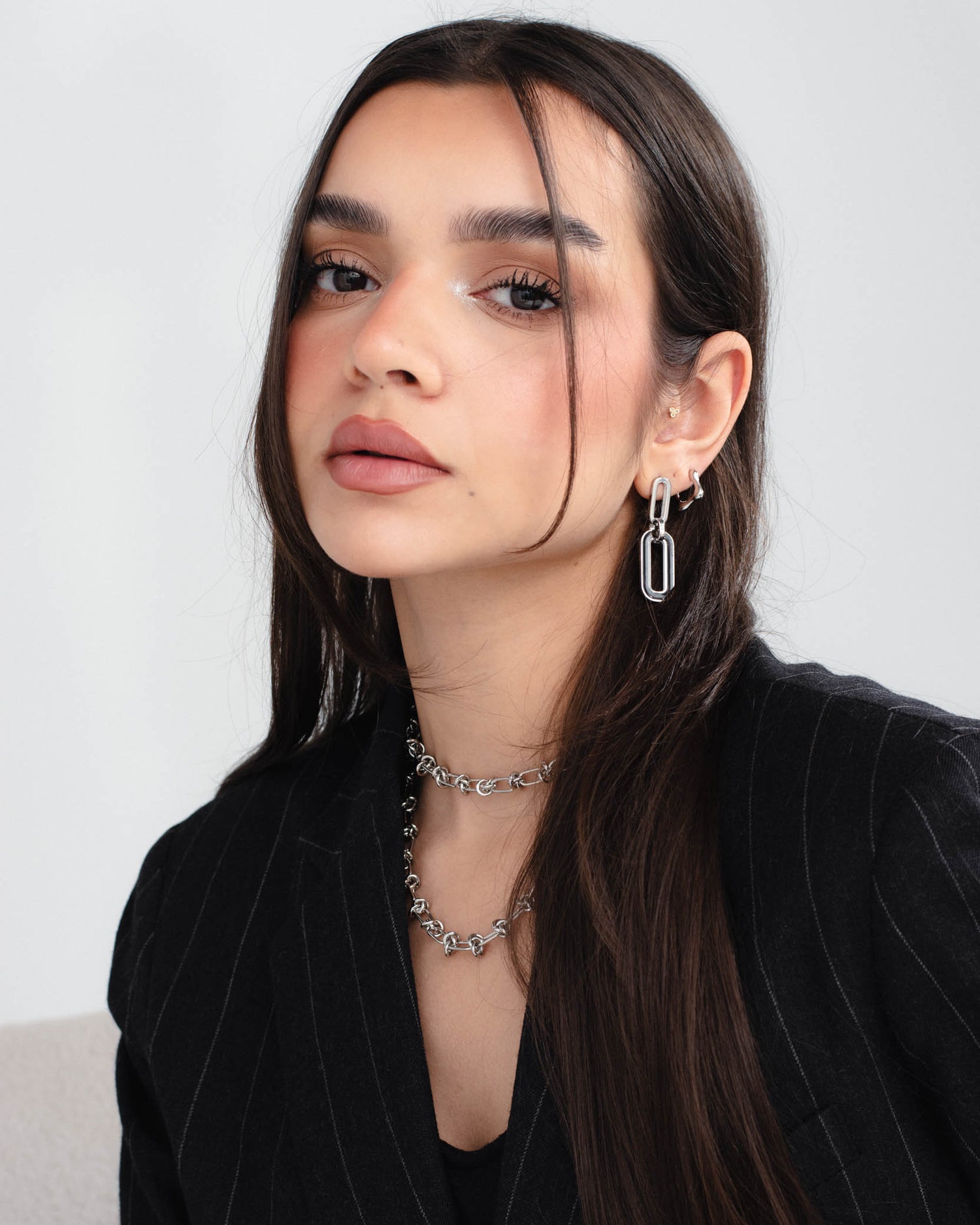 Nox Earrings in Silver