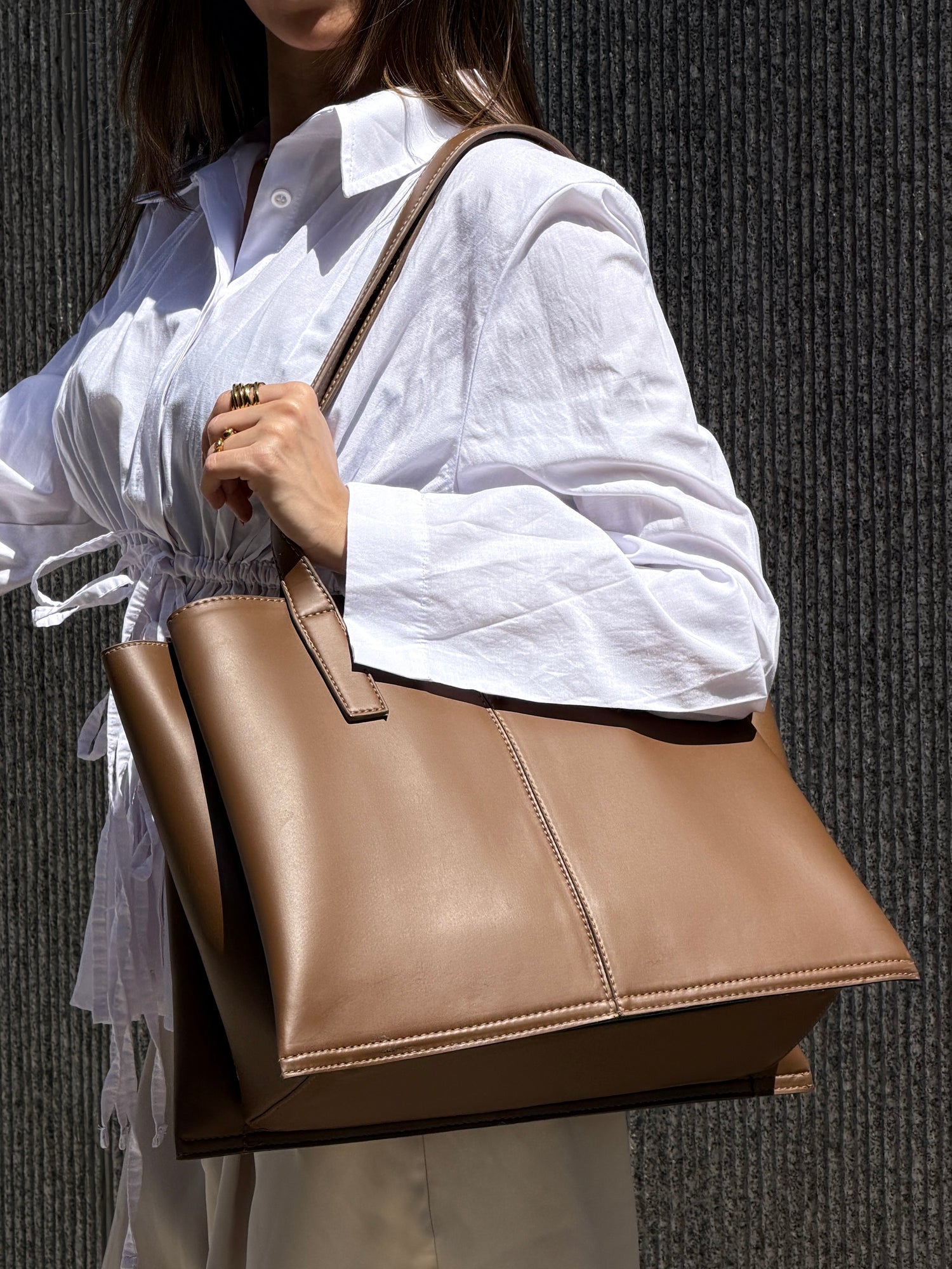 Merci Tote mocha (medium)