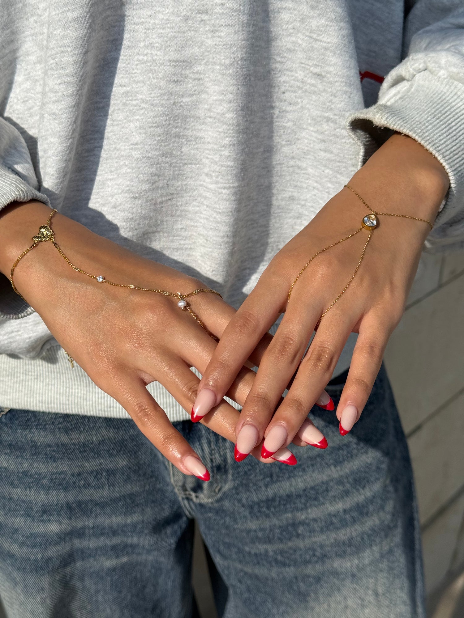 Mikayla  hand chain bracelet