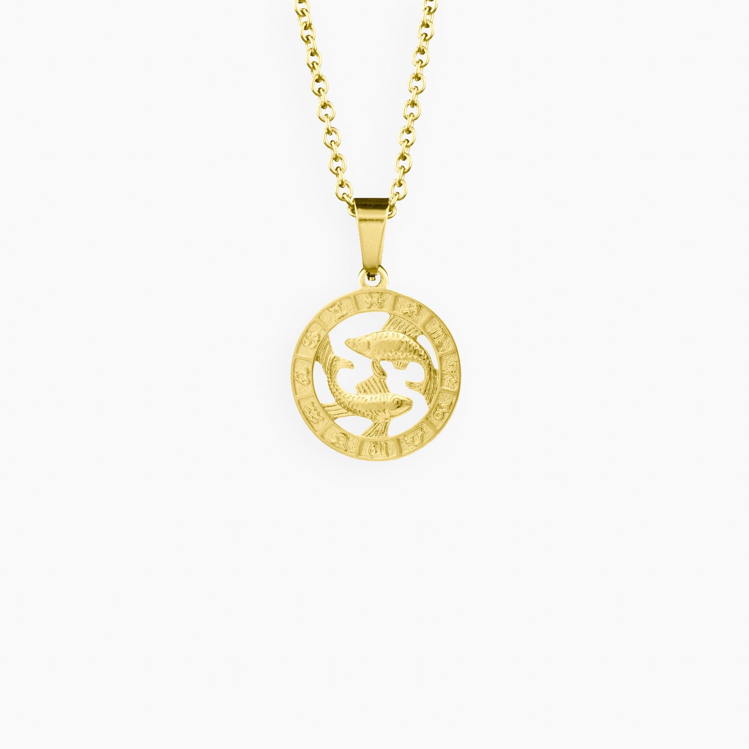 Classic Zodiac Necklace In Gold