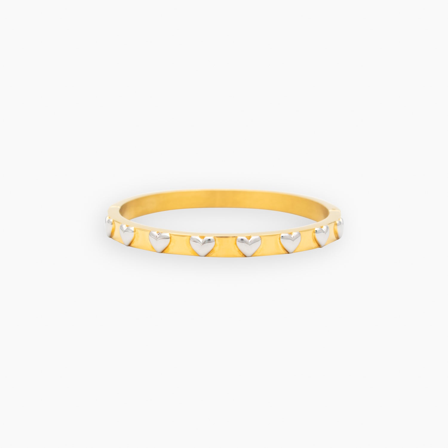 Heart Duo Bracelet in Gold