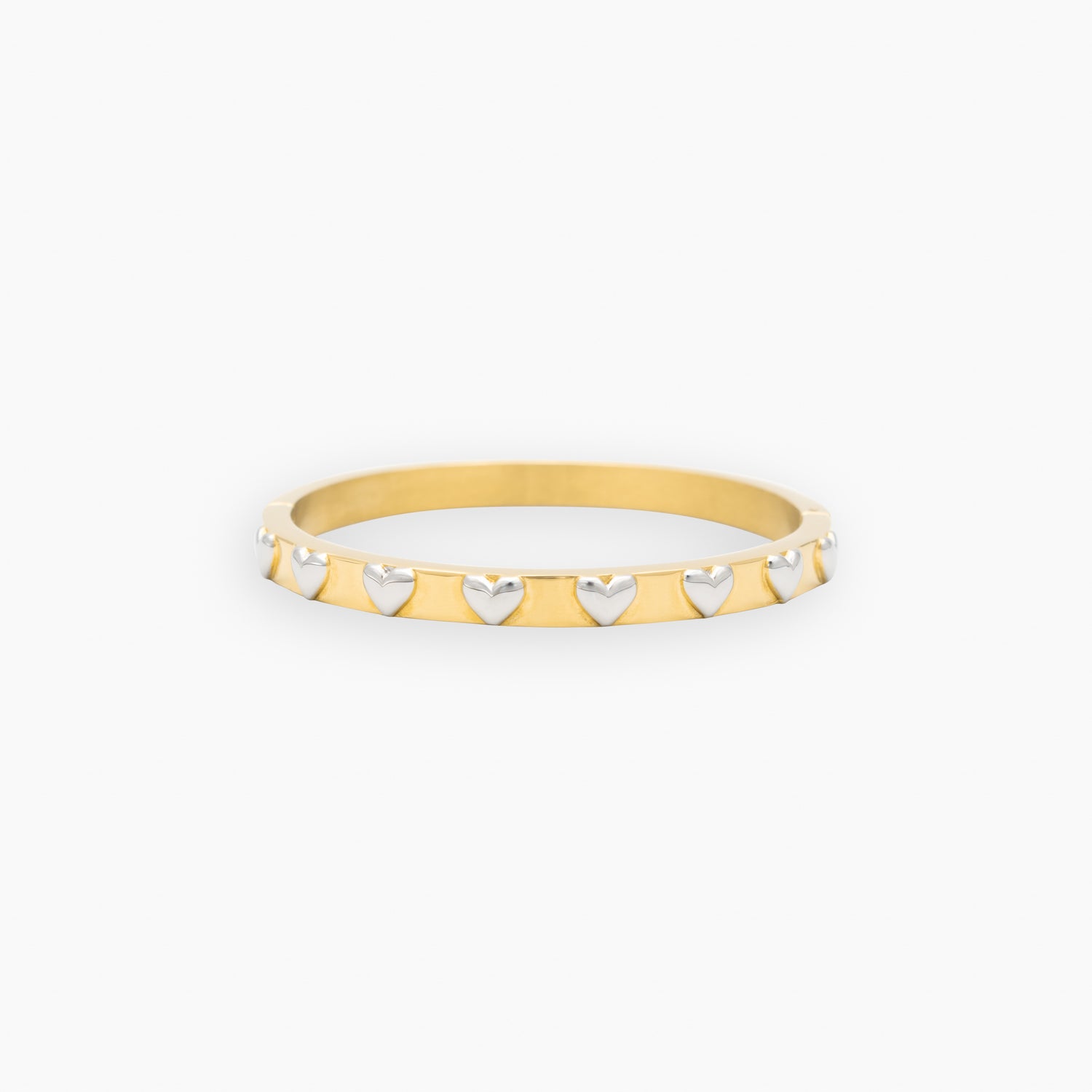 Heart Duo Bracelet in Gold